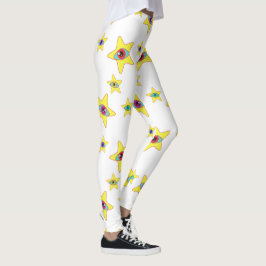Alien Stars All StarryEyed Space Princess (snö) Leggings