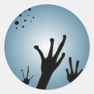 Alien Sticker - Science fiction Runt Klistermärke