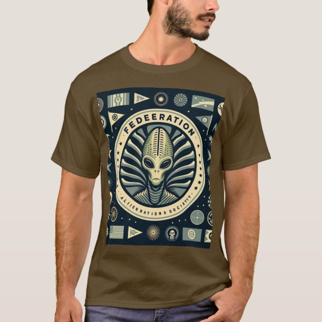 Alien stye t-psykores t shirt (Framsida)