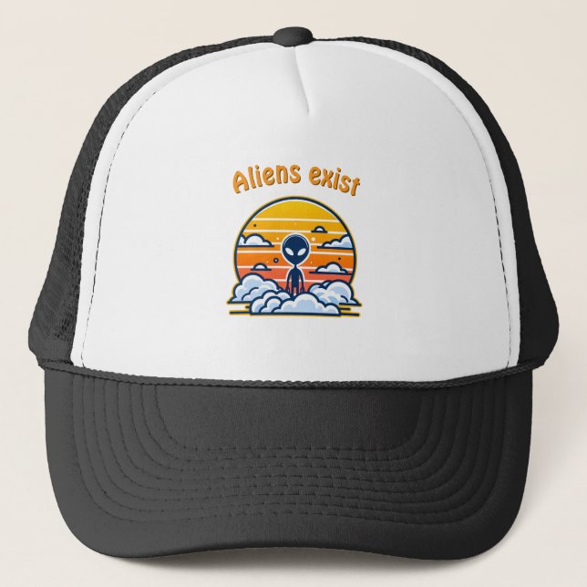 Alien Sunset Aesthetic | Sci-Fi Alien Sunset Keps (Framsida)