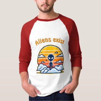 Alien Sunset Aesthetic | Sci-Fi Alien Sunset T Shirt