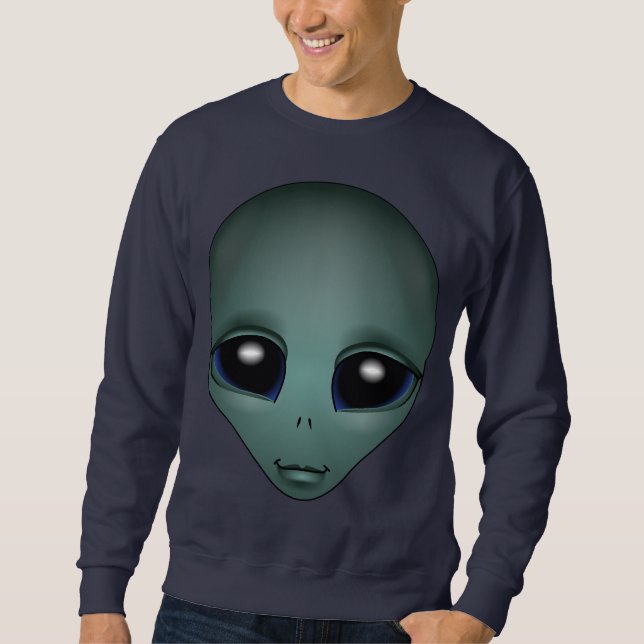 Alien Sweatshirt Alien Art Shirt Cute ET Shirt (Framsida)