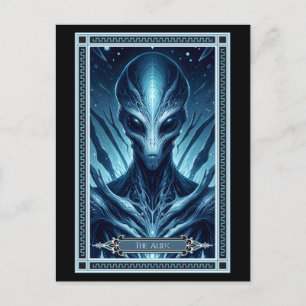 Alien Tarot Card Vykort