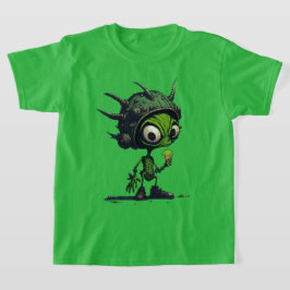 Alien Tecknad Design Enjoise Cone-Coola för att sk T Shirt