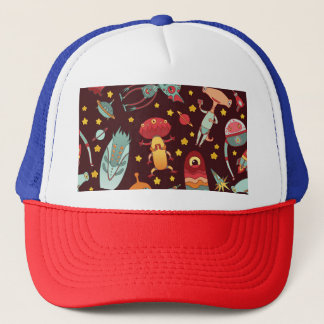 Alien-Tecknad: Roligt för Vintagens blanksteg Keps