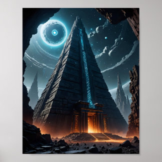Alien Temple på Asteroid Poster