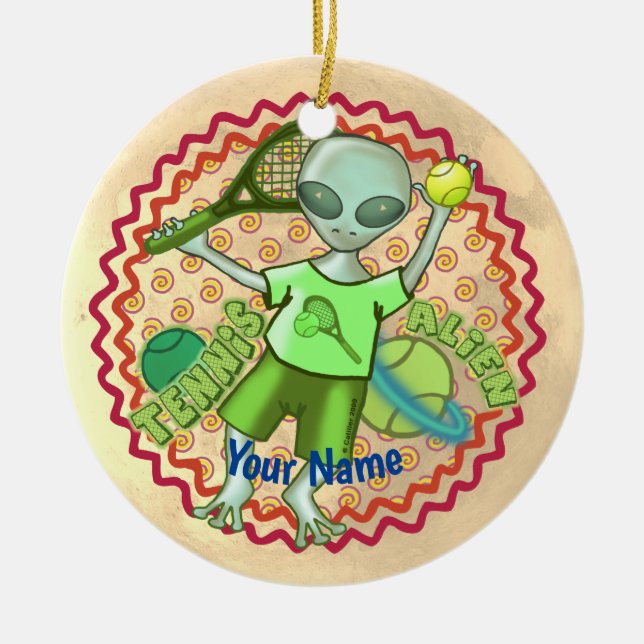 Alien Tennis ornament (Framsidan)