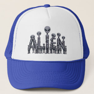 Alien Text Hat Keps