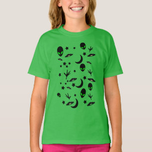 Alien Thned Mönster T Shirt