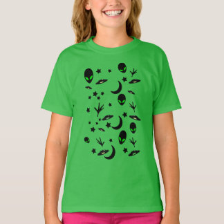 Alien Thned Mönster T Shirt