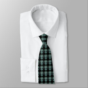 Alien Ties Gifts Grått Alien Necktie Alien Keepsak Slips
