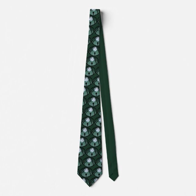 Alien Ties presenterar Grått Alien Necktie Alien A Slips (Framsida)