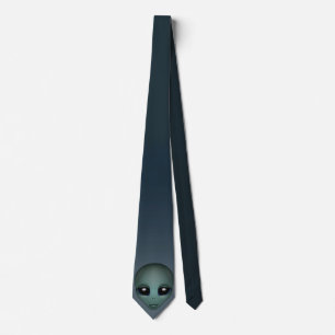 Alien Ties presenterar Grått Alien Necktie Alien A Slips