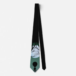 Alien Ties presenterar Grått Alien Necktie Alien A Slips