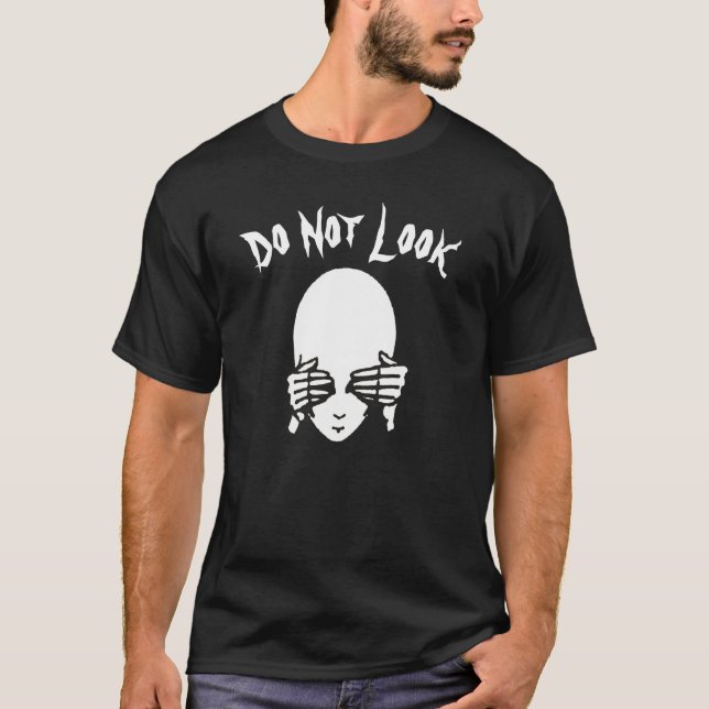 Alien, Titta inte, redigera text T Shirt (Framsida)