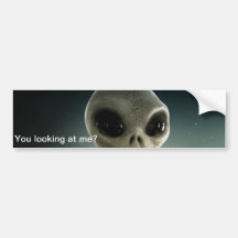 Alien, "tittar du på mig?" Bilmärke.