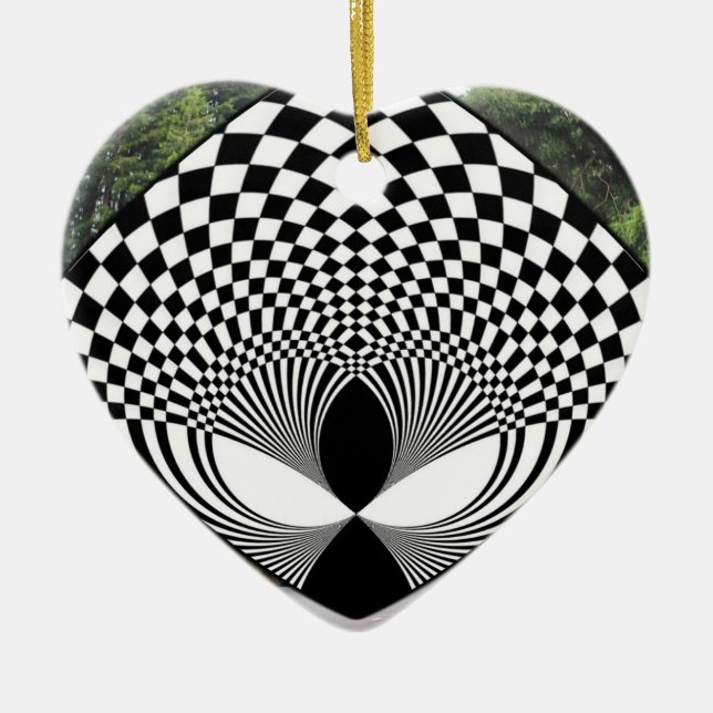 Alien - Tittar på dig! Julgransprydnad Keramik (Framsidan)