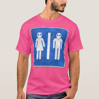 Alien Toilet-tecken T Shirt