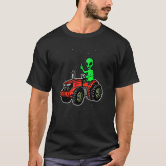 Alien Tractor Operator For An Extraterrestrial T Shirt
