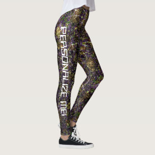 Alien Treasure Trove Galaxy Glitter ANPASSNINGSBAR Leggings