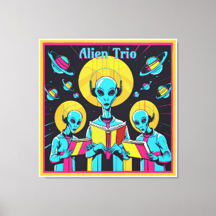 Alien Trio - tre utomstående sångare Canvastryck