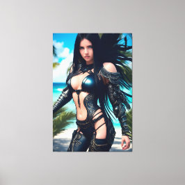 Alien Tropical Vacation 003 Canvastryck