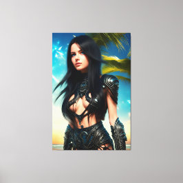 Alien Tropical Vacation 069 Canvastryck