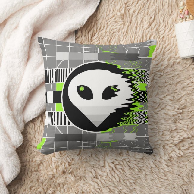 Alien TV dekorativ kudde Square (Filt)