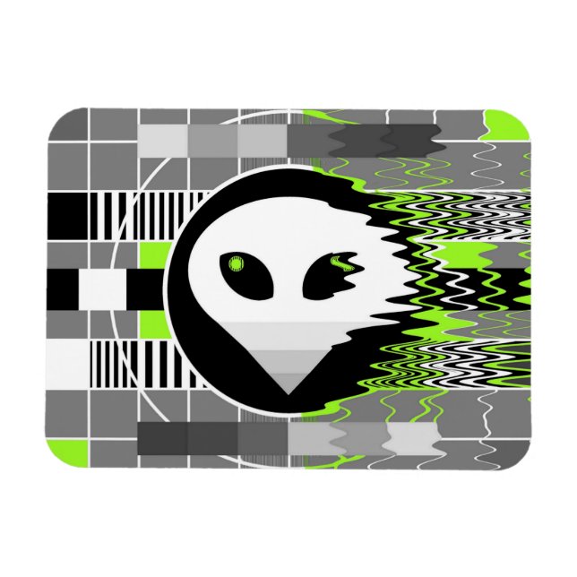 Alien TV, flexibel magnet (Horisontell)