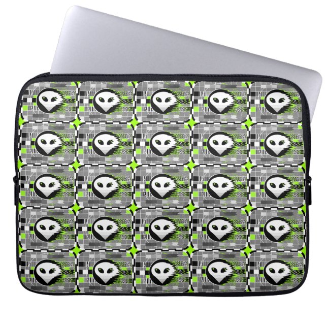 Alien TV Multi neoprene laptop sleeve 13 tum (Framsidan)