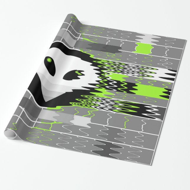 Alien TV-omslag papper Presentpapper (Utrullad)