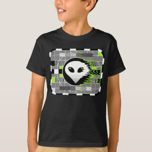 Alien TV t-shirt-barn, vanlig svart Tee