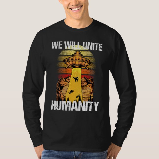 Alien Ufo Abduction T Shirt (Framsida)