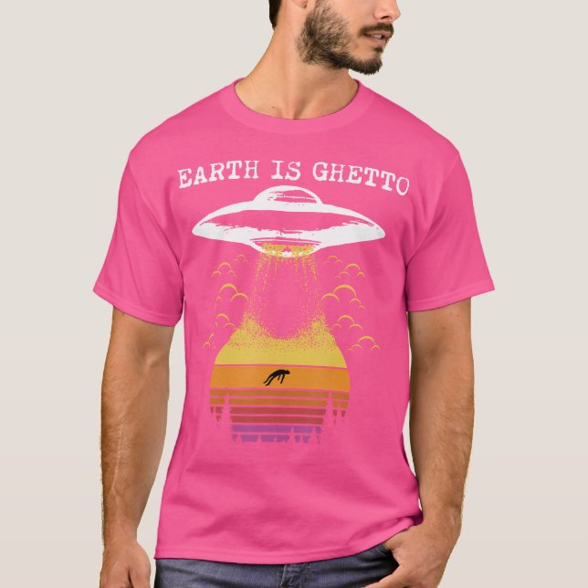 Alien Ufo Abduction T Shirt (Framsida)