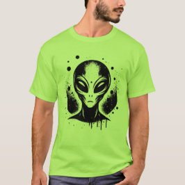 Alien UFO Area 51 Grey Alien Invasion Sci Fi Space T Shirt