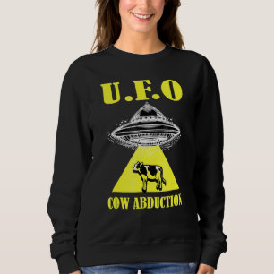 Alien Ufo Cow Abduction Alien Space T Shirt