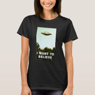 Alien Ufo Hunter Shirt, jag vill tro Ufo Day T Shirt