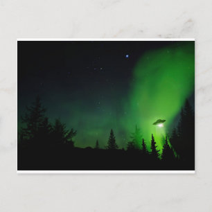 Alien UFO i Alaska Himlar Vykort