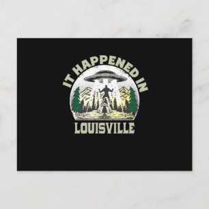 Alien UFO i louisville City Vykort