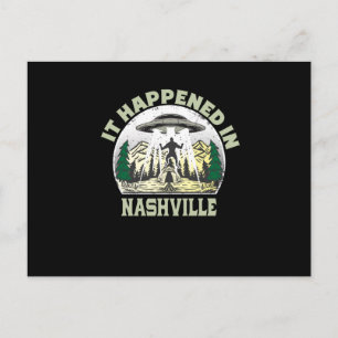 Alien UFO i staden Nashville Vykort