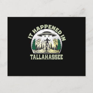Alien UFO i Tallahassee City Vykort