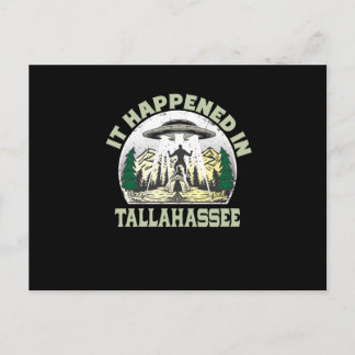 Alien UFO i Tallahassee City Vykort