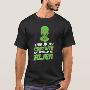 Alien Ufo Memages Roligt 3 T Shirt