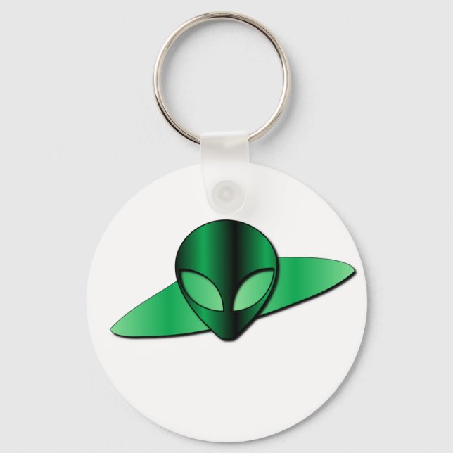 Alien UFO-nyckelkedja Nyckelring (Framsida)