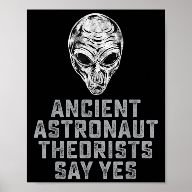 Alien Ufo Rymden Ancient Astronaut Theorists Poster (Framsidan)