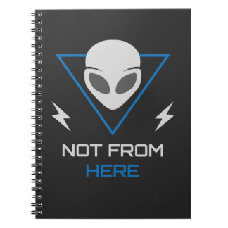 Alien UFO Sci Fi Outsider Anteckningsbok