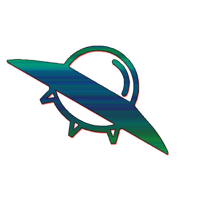 Alien UFO Ship Minimalist Apron | Sci-Fi Art Förkläde (Skapare uppladdad)