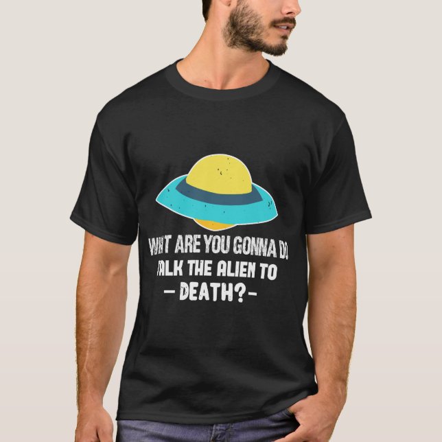 Alien Ufo Shirt T (Framsida)
