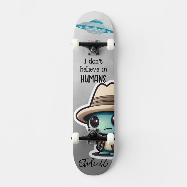 Alien UFO Skateboard (Framsida)