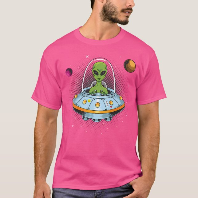 Alien Ufo T Shirt (Framsida)